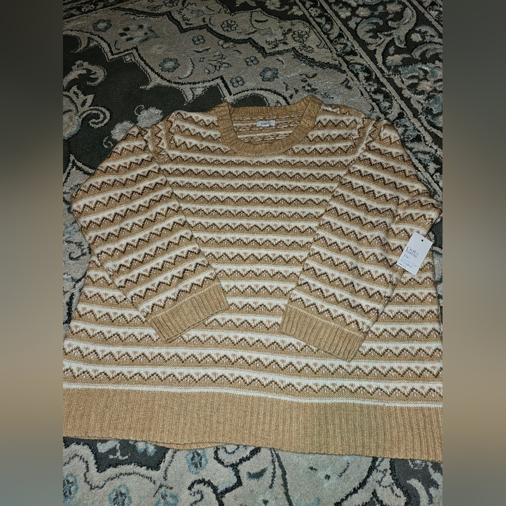 NWT Size 3X Long Sleeve Sweater Croft & Barrow